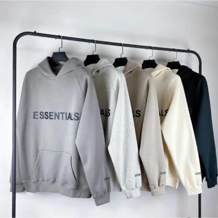 Fear of God Essentials Star Hoodie Beige