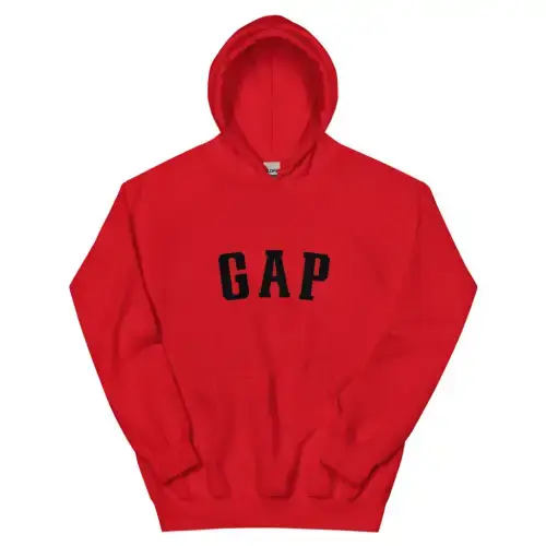 Red Kanye Yeezy Gap Dove Hoodie Frint