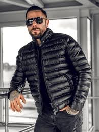 Men's Quilted Leather Jacket